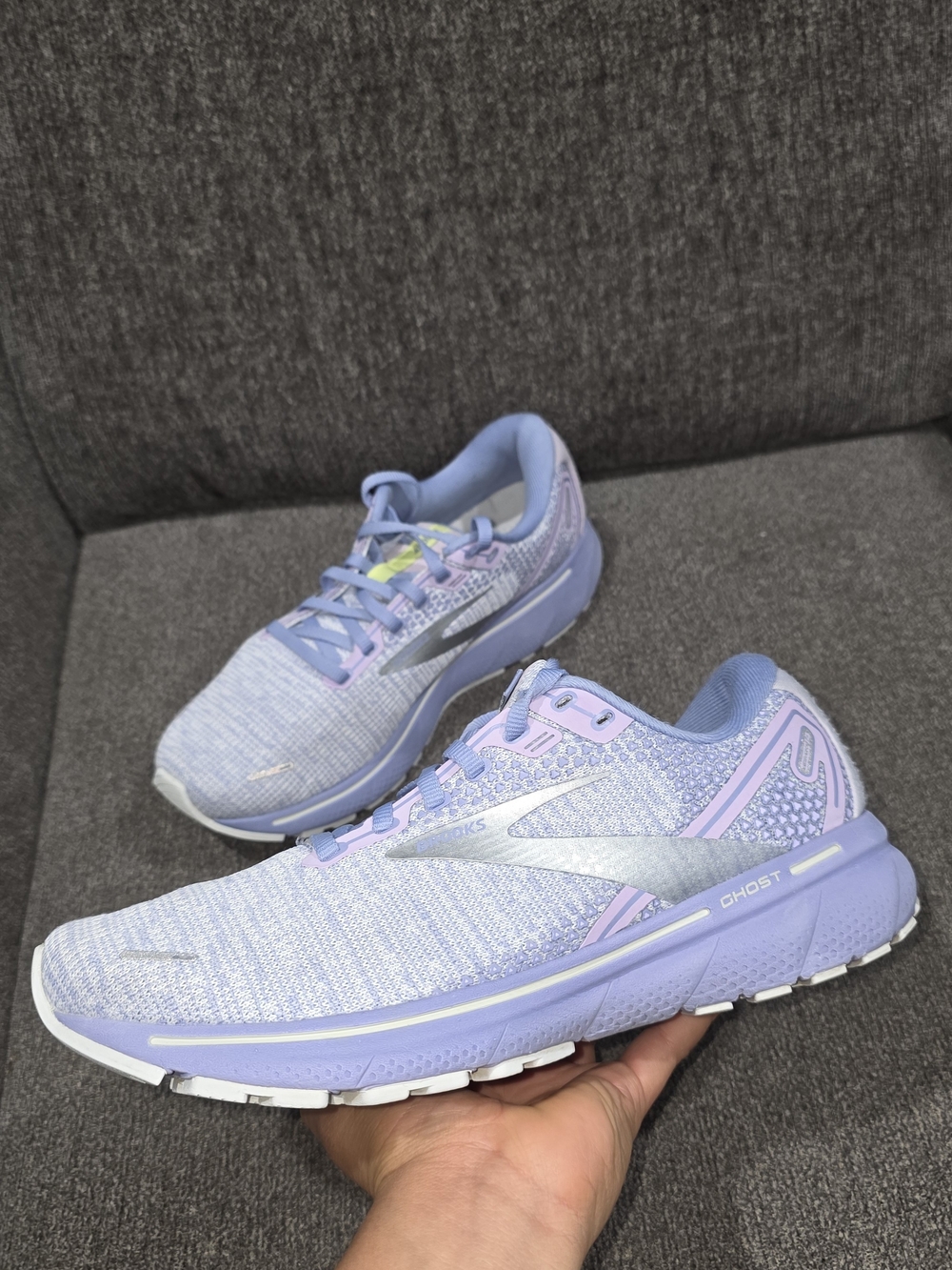 Brooks Ghost Women's Running Shoes - Lavender / Silver - Picture 6 of 10